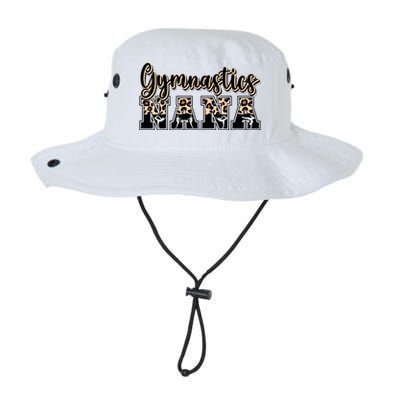 Gymnastics Nana Leopard Grandma Nana Of A Gymnast Nana Meaningful Gift Legacy Cool Fit Booney Bucket Hat