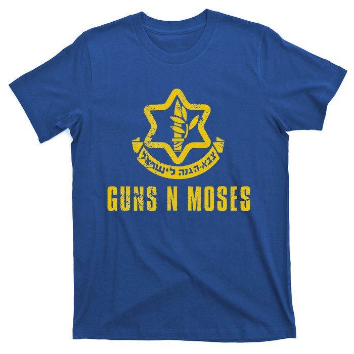 Guns N Moses Israel Defense Forces Idf Tzahal Krav Maga T-Shirt