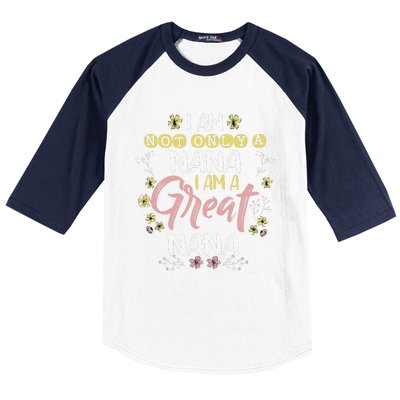 Great Nana Mom Grandmother Mother's Day Funny Baseball Sleeve Shirt