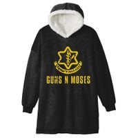 Guns N Moses Israel Defense Forces IDF Tzahal Krav Maga Hooded Wearable Blanket