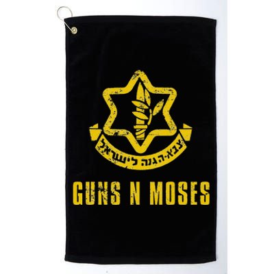 Guns N Moses Israel Defense Forces Idf Tzahal Krav Maga Platinum Collection Golf Towel