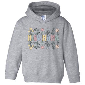 Groovy NICU Mama Flowers Mother Of A NICU Warrior Toddler Hoodie