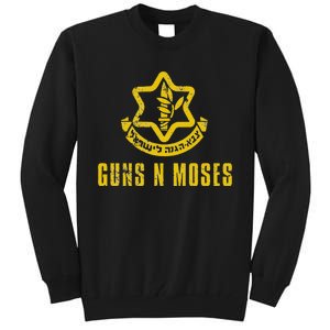 Guns N Moses Israel Defense Forces Idf Tzahal Krav Maga Tall Sweatshirt