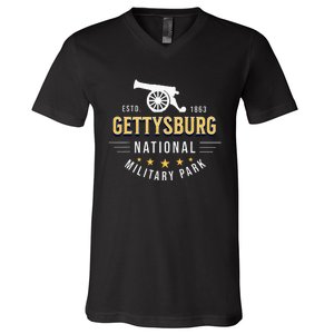 Gettysburg National Military Park V-Neck T-Shirt