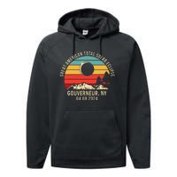 Gouverneur Ny New York Total Solar Eclipse 2024 Performance Fleece Hoodie