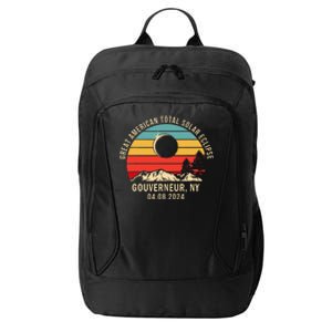 Gouverneur Ny New York Total Solar Eclipse 2024 City Backpack