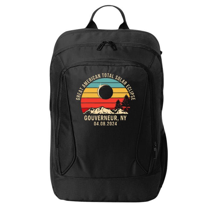 Gouverneur Ny New York Total Solar Eclipse 2024 City Backpack