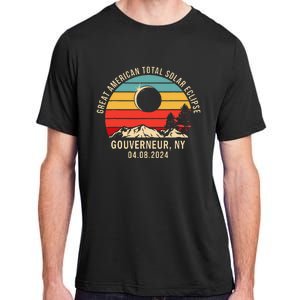 Gouverneur Ny New York Total Solar Eclipse 2024 Adult ChromaSoft Performance T-Shirt