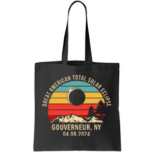 Gouverneur Ny New York Total Solar Eclipse 2024 Tote Bag