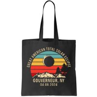 Gouverneur Ny New York Total Solar Eclipse 2024 Tote Bag