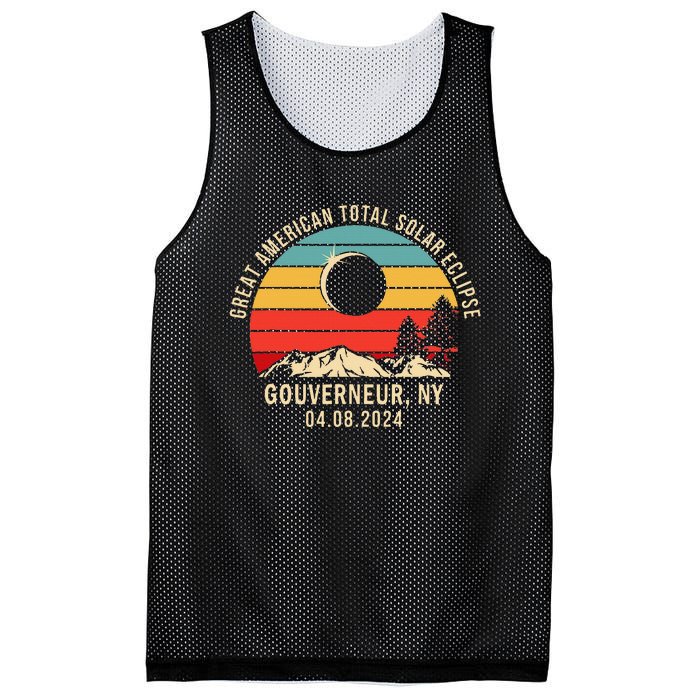 Gouverneur Ny New York Total Solar Eclipse 2024 Mesh Reversible Basketball Jersey Tank