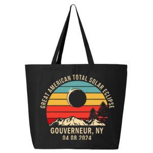 Gouverneur Ny New York Total Solar Eclipse 2024 25L Jumbo Tote