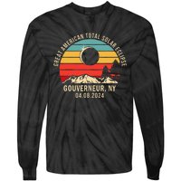 Gouverneur Ny New York Total Solar Eclipse 2024 Tie-Dye Long Sleeve Shirt