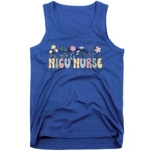 Groovy Nicu Nurse Flowers Nicu Nursing Gift Tank Top