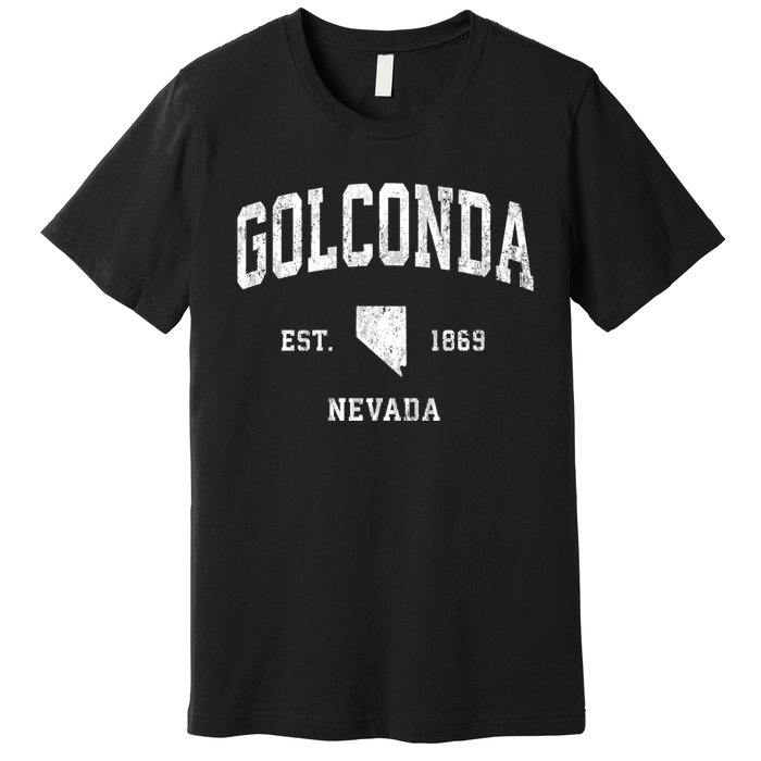 Golconda Nevada Nv Vintage Athletic Sports Premium T-Shirt