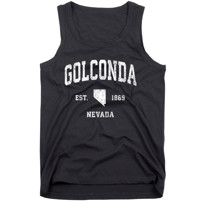 Golconda Nevada Nv Vintage Athletic Sports Tank Top