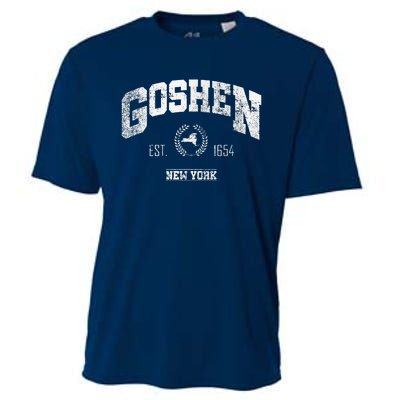 Goshen Ny New York Vintage Throwback Cooling Performance Crew T-Shirt