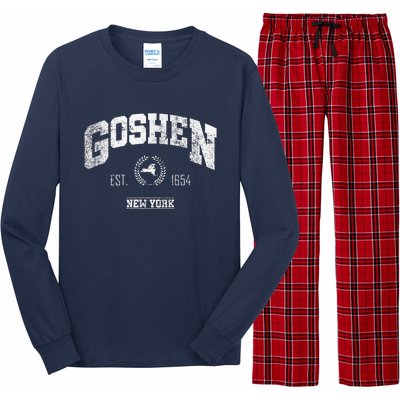 Goshen Ny New York Vintage Throwback Long Sleeve Pajama Set