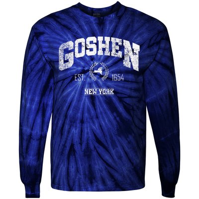 Goshen Ny New York Vintage Throwback Tie-Dye Long Sleeve Shirt