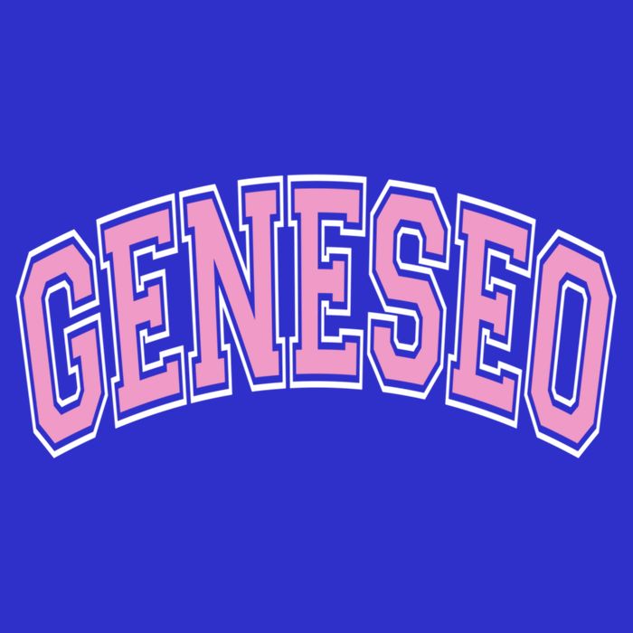 Geneseo Ny New York Varsity Style Pink Text Meaningful Gift Tall T-Shirt