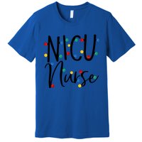 G5r7 Nicu Nurse Christmas Pajama Merry Xmas Nicu Nursing Funny Gift Premium T-Shirt