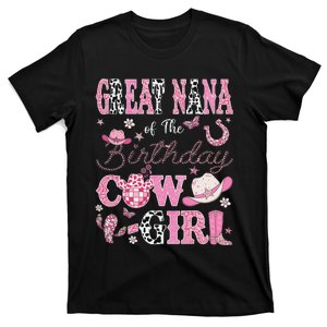 Great Nana Of The Birthday Cowgirl Western Rodeo Great Nana T-Shirt