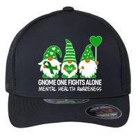 Gnome One Fights Alone Mental Health Awareness Flexfit Unipanel Trucker Cap