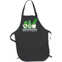 Gnome One Fights Alone Mental Health Awareness Full-Length Apron With Pockets