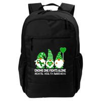 Gnome One Fights Alone Mental Health Awareness Backpack