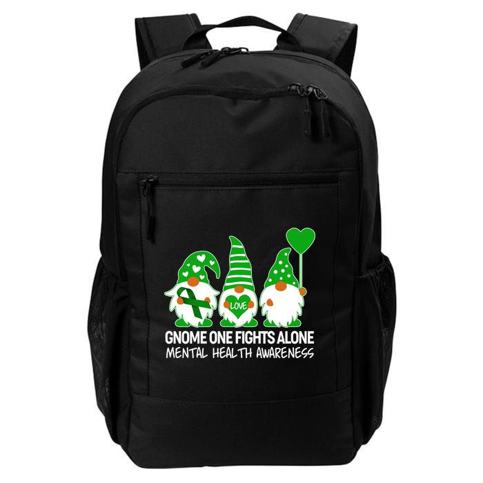 Gnome One Fights Alone Mental Health Awareness Backpack