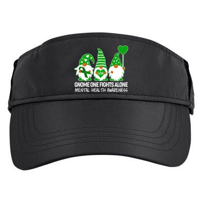Gnome One Fights Alone Mental Health Awareness Adult Drive Performance Visor
