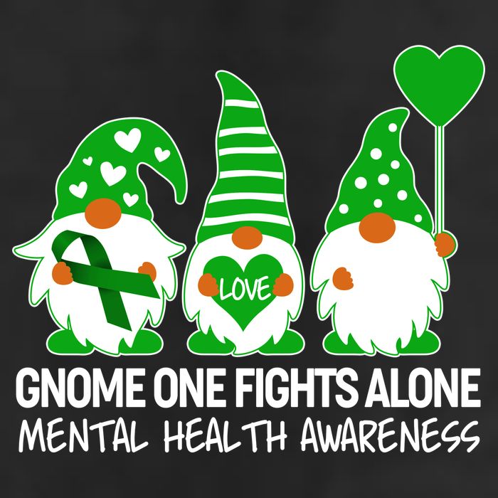 Gnome One Fights Alone Mental Health Awareness Adult Drive Performance Visor