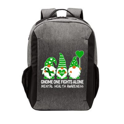 Gnome One Fights Alone Mental Health Awareness Vector Backpack