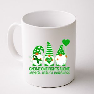 Gnome One Fights Alone Mental Health Awareness Coffee Mug