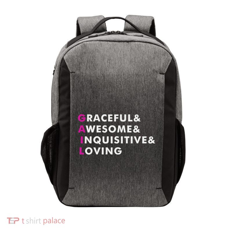 Gail Name Personalized Gift Vector Backpack