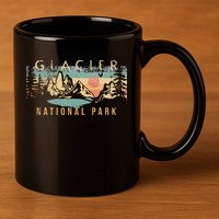 Glacier National Park 11oz C Handle Ceramic Mug