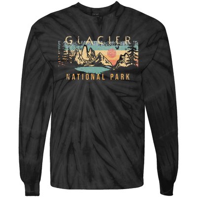 Glacier National Park Tie-Dye Long Sleeve Shirt