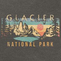 Glacier National Park Cotton Canvas Backpack