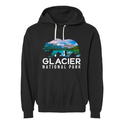 Glacier National Park Montana National Park Garment-Dyed Fleece Hoodie