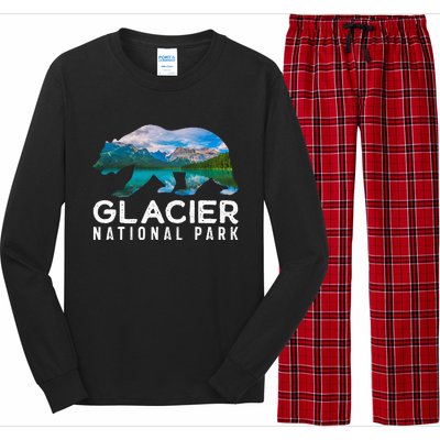 Glacier National Park Montana National Park Long Sleeve Pajama Set