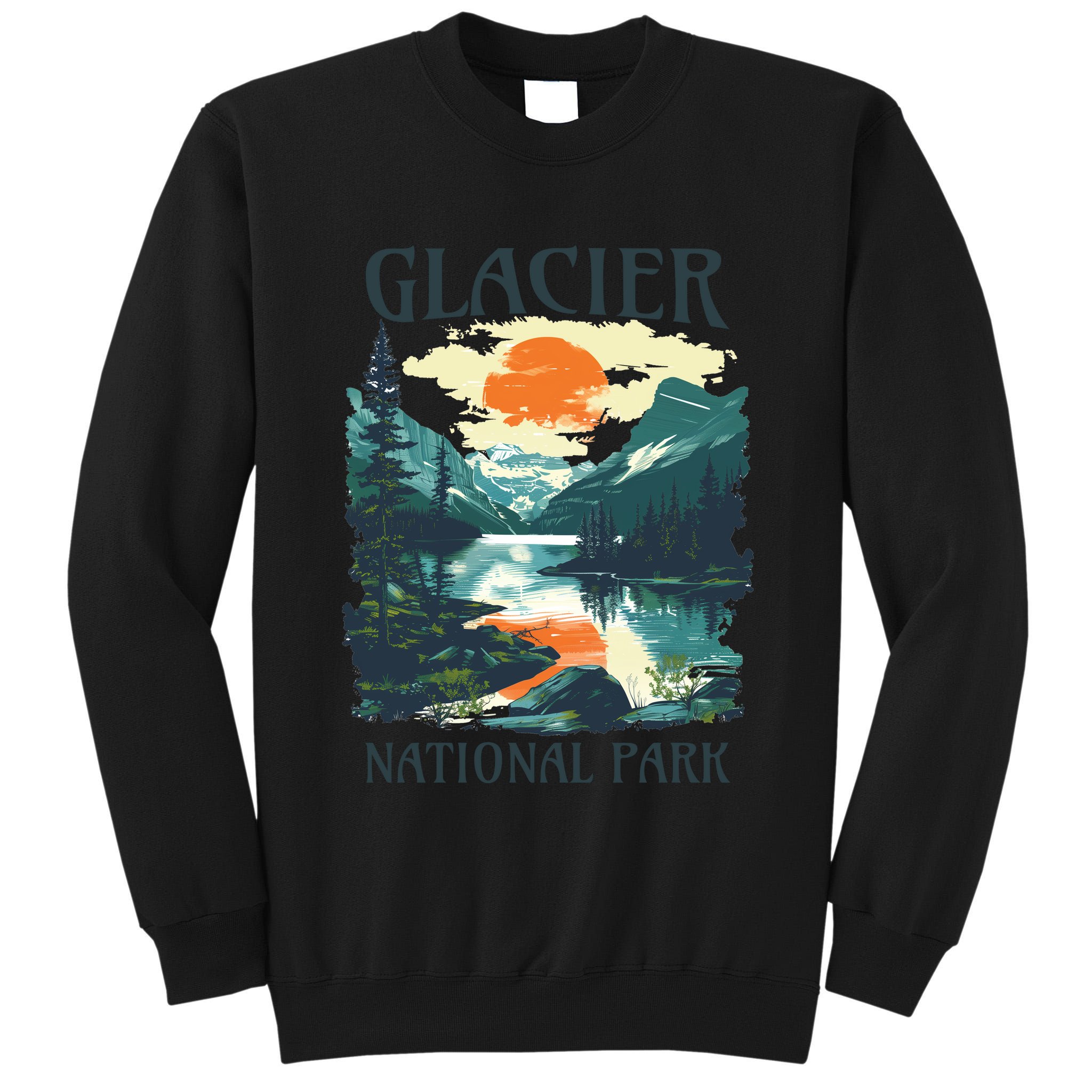 Glacier National Park Tall Sweatshirt