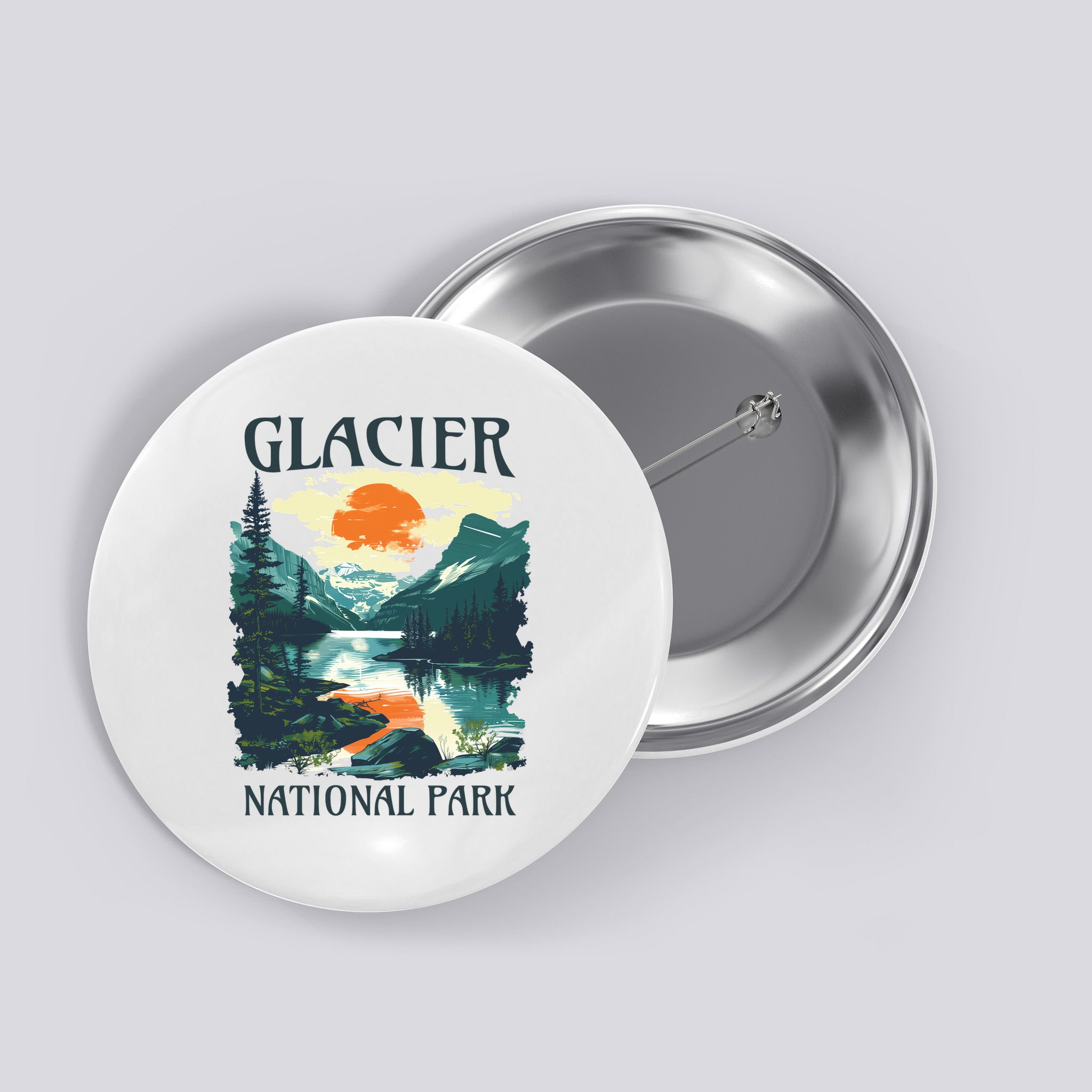 Glacier National Park Button