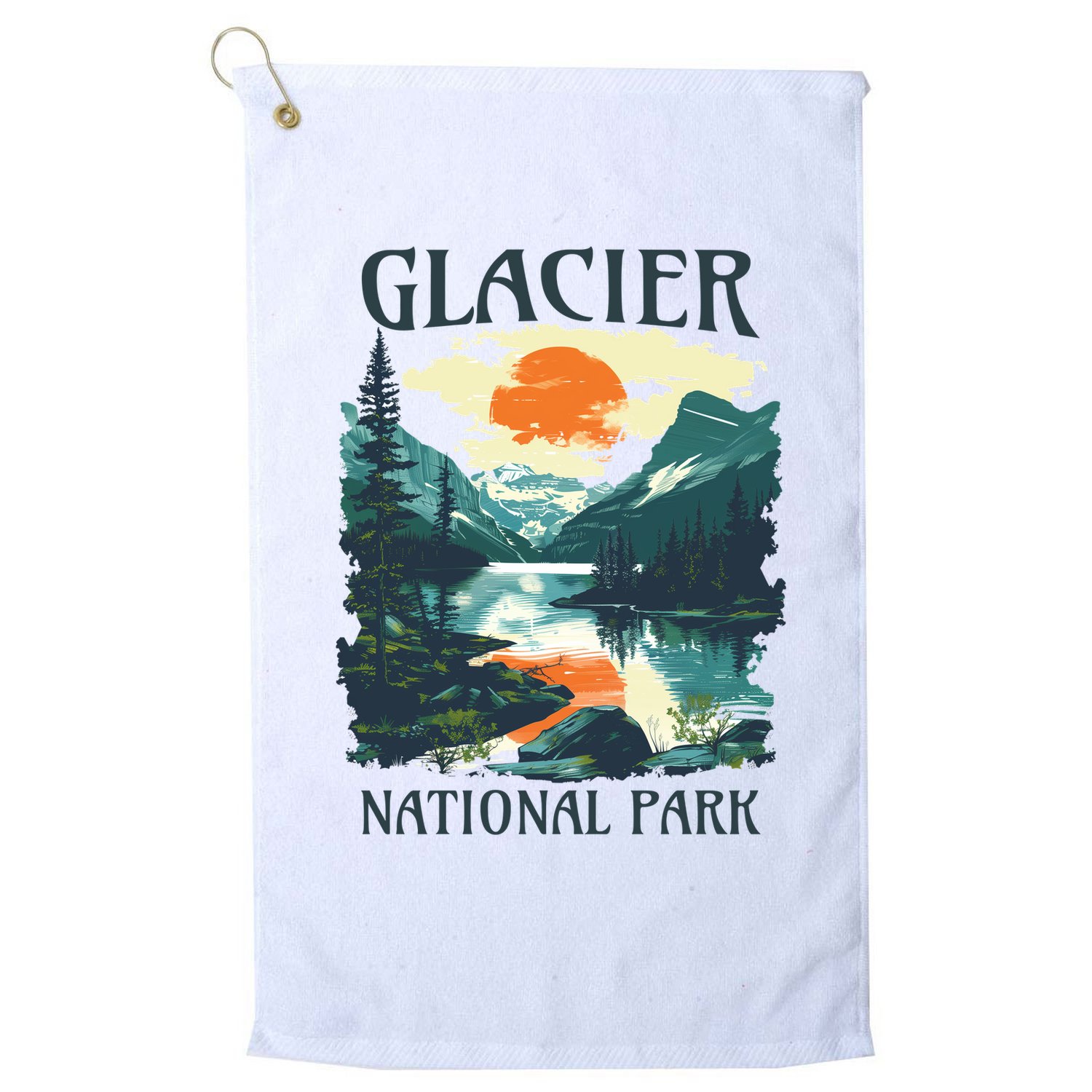 Glacier National Park Golf Towel