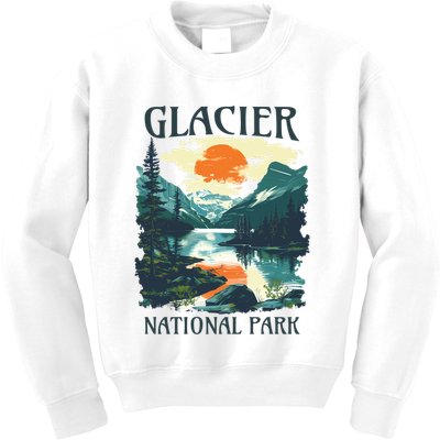 Glacier National Park Kids Sweatshirt