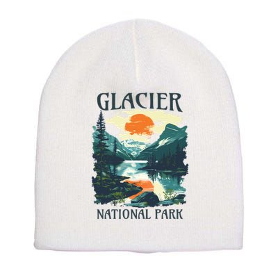 Glacier National Park Short Acrylic Beanie