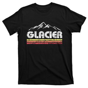 Glacier National Park Retro Mountain Souvenir T-Shirt