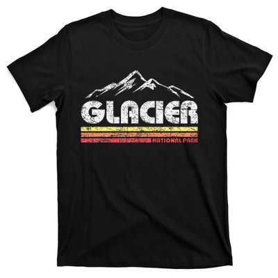 Glacier National Park Retro Mountain Souvenir T-Shirt