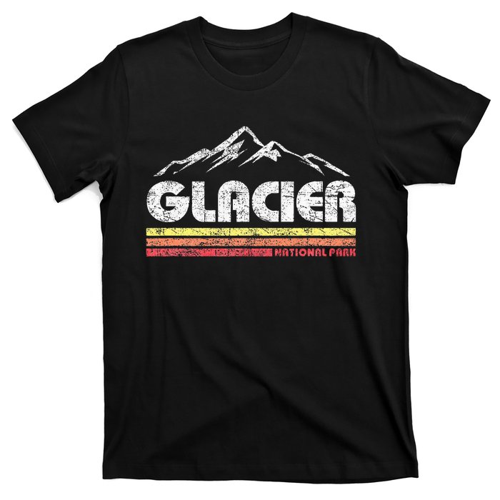 Glacier National Park Retro Mountain Souvenir T-Shirt