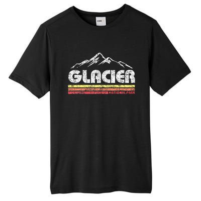 Glacier National Park Retro Mountain Souvenir Tall Fusion ChromaSoft Performance T-Shirt