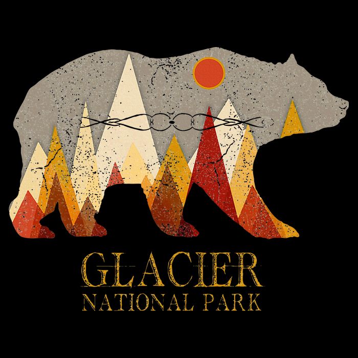 Glacier National Park Grizzly Bear Montana Premium T-Shirt